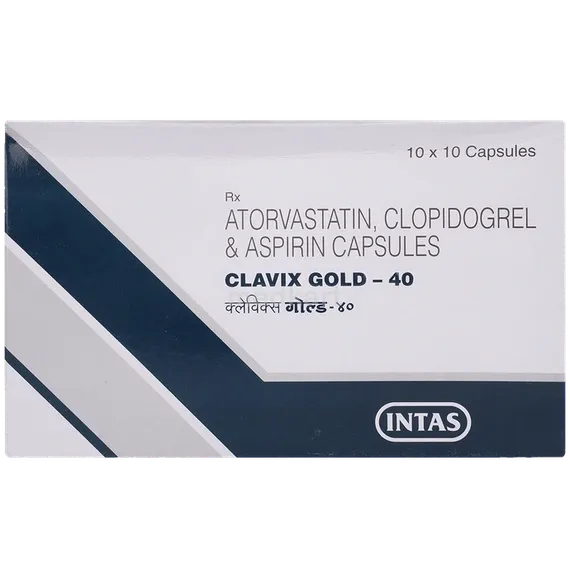 clavix gold 40mg capsule 10's
